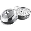 Stainless Steel Steamer Pot Steaming for Home Thicken Kitchen Utensil Food Basket Stockpot