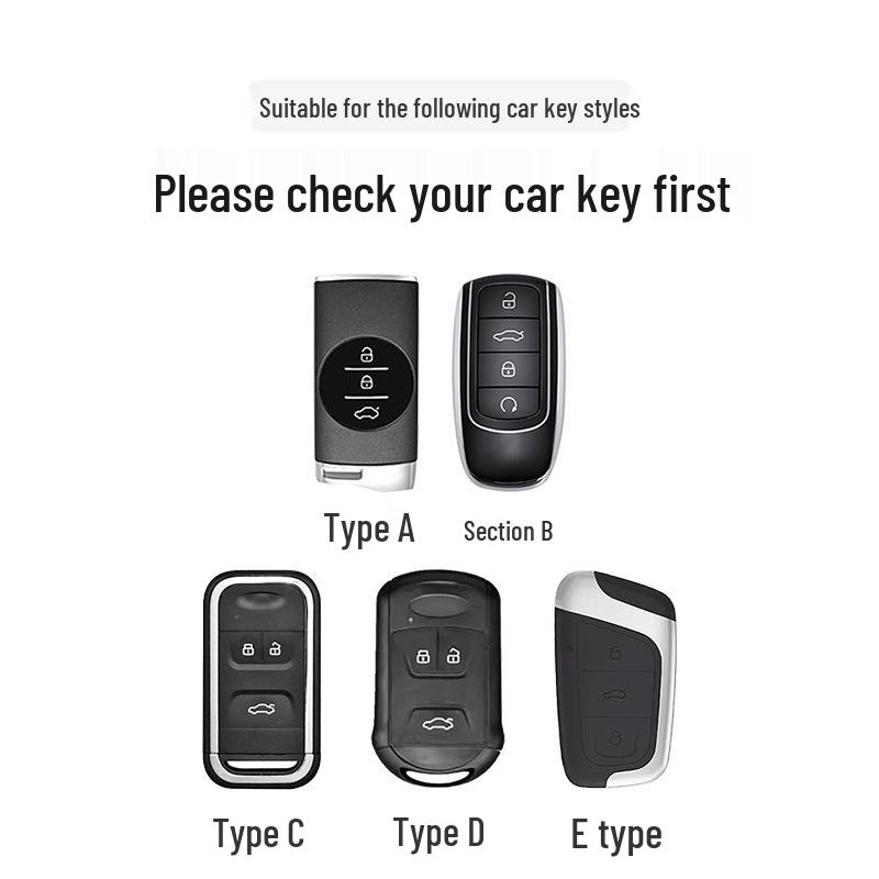Chery Key Case for Tiggo 8, Tiggo 9, Arrizo 5, Tiggo 7 - Alcantara Key Bag with Buckle