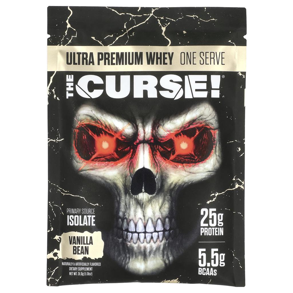 Curse! Ultra Premium Whey, Vanilla Bean, 15 Packets, 31.9G (1.13Oz) Each