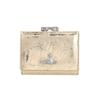 Vivienne Westwood Metallic Crinkle Leather Frame Small Wallet 5115002mwl00a7r