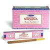 Nag Champa Nirvana Incense Sticks Agarbatti 180 Grams Box | 12 Packs of 15 Grams Each In a Box | Export Quality