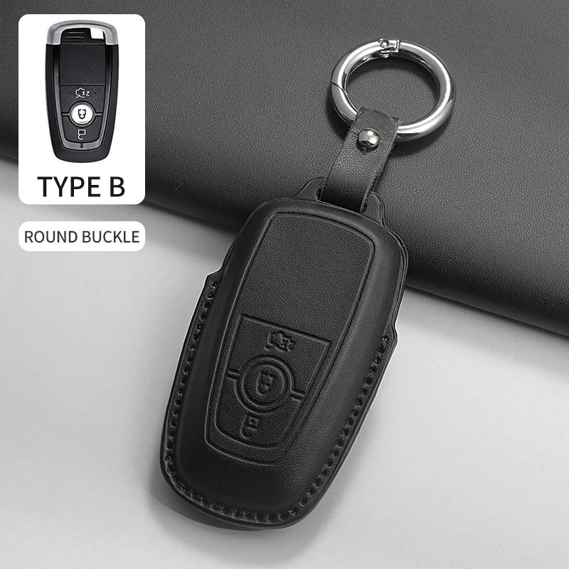 Чехол для ключа автомобиля для Ford Ranger Wildtrak Focus C-Max Galaxy Mondeo Explorer Edge EcoSport для Mustang Чехол для ключа автомобиля Корпус Брелок