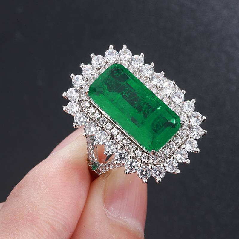 Sace Gems Классическое кольцо из медного сплава с цирконом, женские ювелирные изделия, свадебный подарок для вечеринки