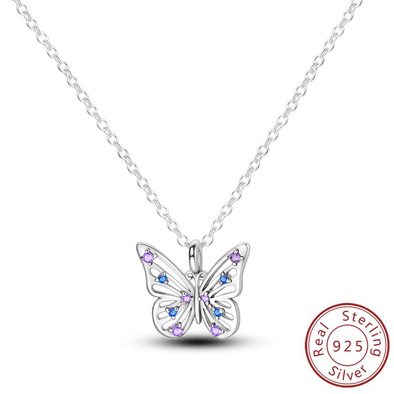 Necklace Copper Butterfly Love Heart Bear Classic Simple Adjustable Necklace For Women Girl Fashion Jewelry Gifts