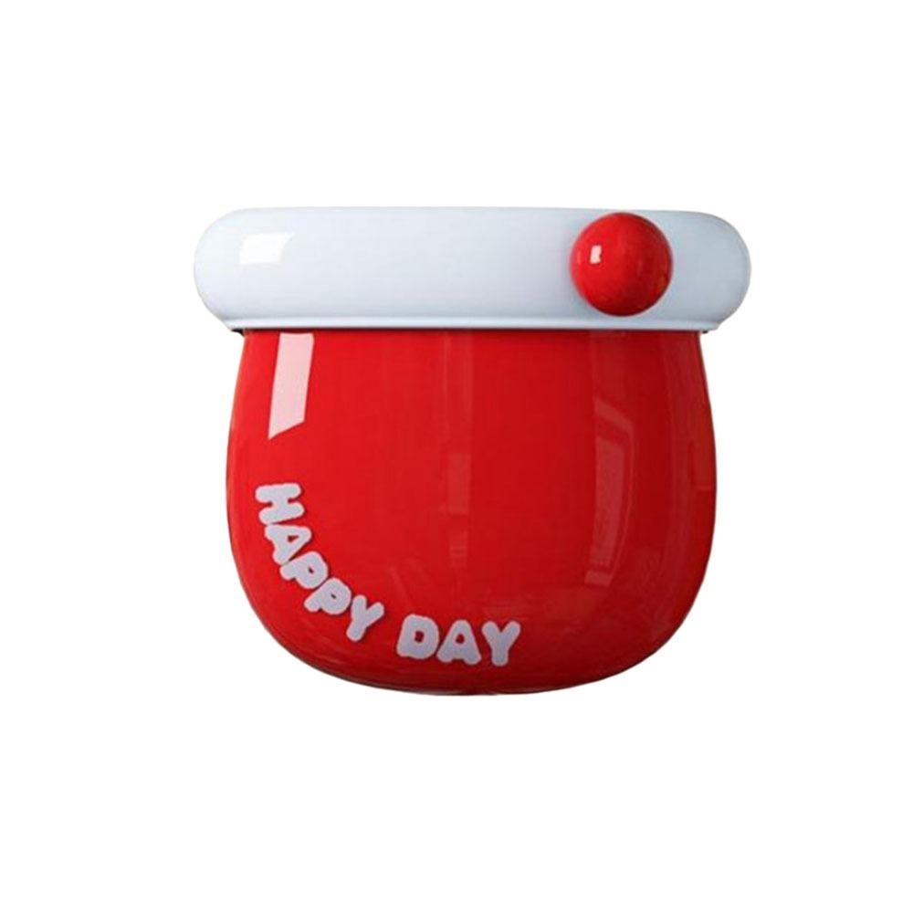 Магнитный органайзер без сверления, пластиковый держатель для ручек, милый контейнер для хранения на холодильник, кухня