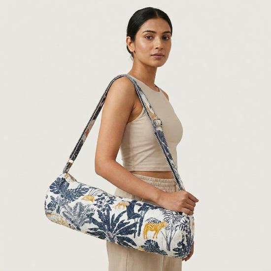 Yoga Bag usalover925 Animal Print Quilted Cotton Yoga 51