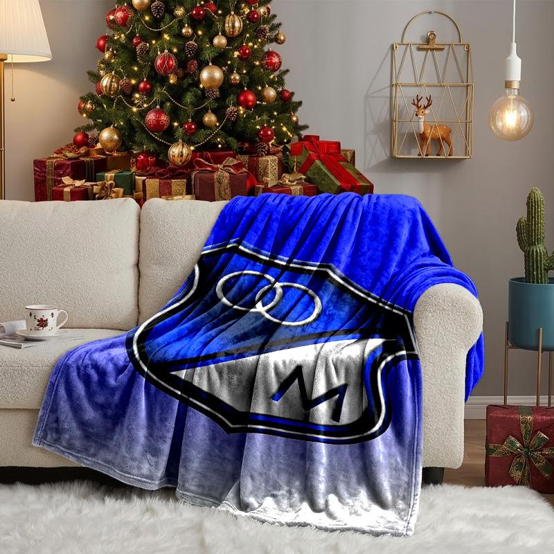 Blue Shield Emblem Millo-narios Blanket Lightweight Ideal Bedding Blanket Perfect for Travel, Living Rooms, Offices, Sofas, Fan Christmas gift