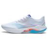 Li Ning Super Light 20 Амортизирующие Скользкие Устойчивые к истиранию Низкие Повседневные Беговые Кроссовки Мужские Бело-синие ARBT001-6