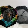1pc Dachshund Love Heart Umbrella with Plastic Handle,Suitable for All Seasons Home Travel Outdoor UmbrellaDD1748
