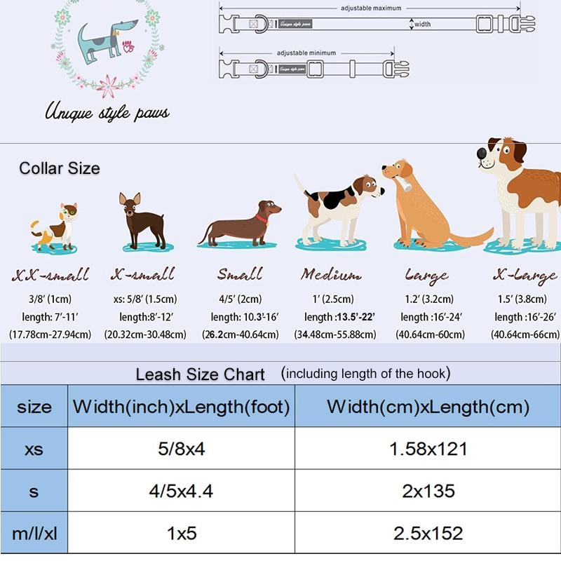 Unique Style Paws Personlized Christmas Dog Collar with Bow Santa Deer Dog Collar Cute Puppy Necklace for Large Medium Small Dog