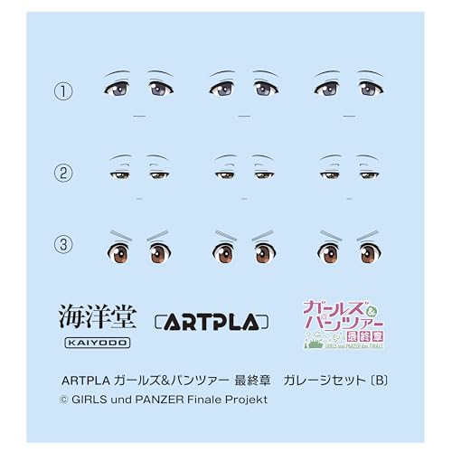 Kaiyodo ARTPLA Девушки и Панцерофилы: Финальная глава Гаражный набор [B] 1/24 Масштаб Неокрашенный Пластиковый Модельный Комплект