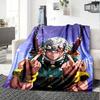 1pc Uzui Tengen Blanket, Gift, for Men and Women, Soft Blanket, Good for Sofa Bed Couch Travel, Lightweight Flannel Blanket
