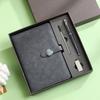 Подарочный набор с блокнотом формата А5: Блокнот с ручкой, USB-накопитель, Настраиваемый ЛОГОТИП, Креативный портативный дневник