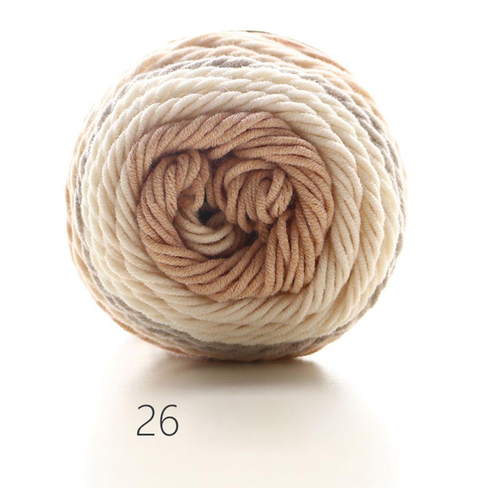 100grams Thick Warm Sweater Rainbow Color DIY Cotton Wool Yarn Crochet Knitting Hand-woven