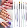 Инструмент для маникюра Кисть для нейл-арта Кисть для прорисовки линий Кисть для градиентного окрашивания Кисть для рисования на ногтях Ручка для рисования нейл-арта Леди
