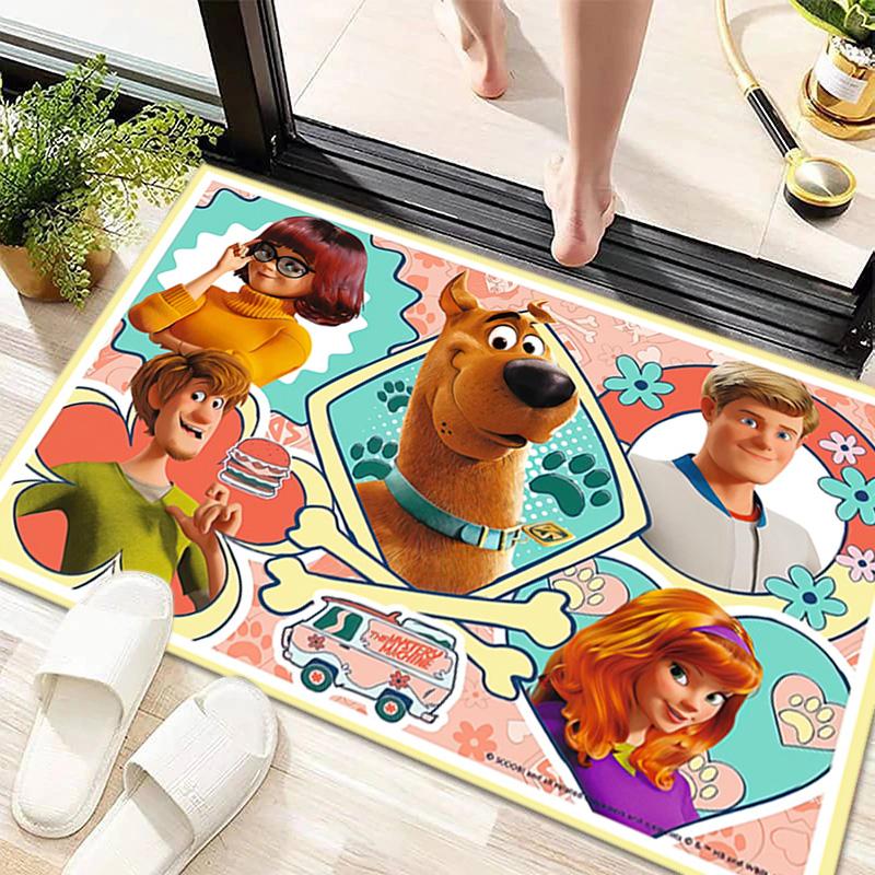 Halloween cartoon comedy adventure movie Scooby-Doo carpet is suitable for living room and bedroom doormats office balcony decorative carpet V5