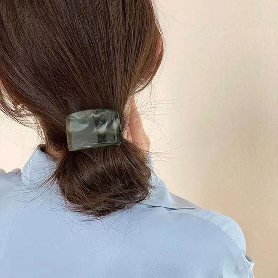 Корейское высококачественное текстурированное акриловое кольцо для волос, ретро высокоэластичная резинка для хвостика, веревка для волос, аксессуары для волос для женщин