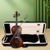 Violin Travel Case 4/4 Size Lightweight with Hygrometer and Shoulder Straps for Violin Safe Transport Easy Carrying