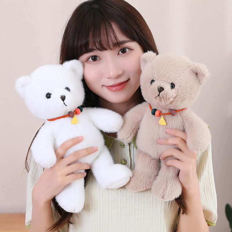 Плюшевые игрушки Lucky Bear&Rabbit, мягкая кукла-зверь, милая кукла-медведь, кролик, игрушки для детей, влюбленных, подарок на день рождения