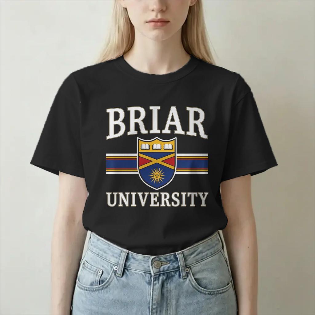 Off Campus Briar University Hockey TShirt Unisex WoUnisex Novelty 100 Cotton Tees Crewneck Short Sleeve T Shirts Printed Clothing