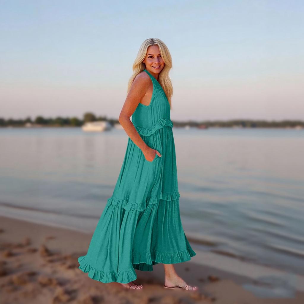Women's Summer Long Dress Big Swing Beach Dress