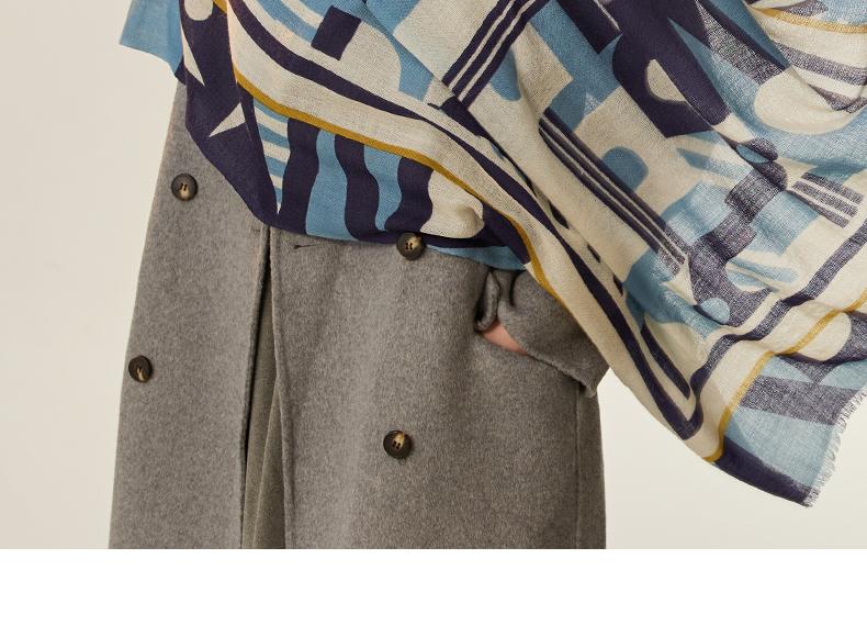 ELLE 100% Wool Scarf for Women