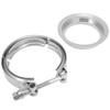 3in Downpipe V Band Clamp Flange Kit Stainless Steel Replacement for Borg Warner S200 S300 S257 S366