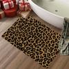 Leopard Print Bathroom Mat Kids Room Bedroom Decoration Balcony Anti-Slip Doormat Living Room Bedside Area Rugs