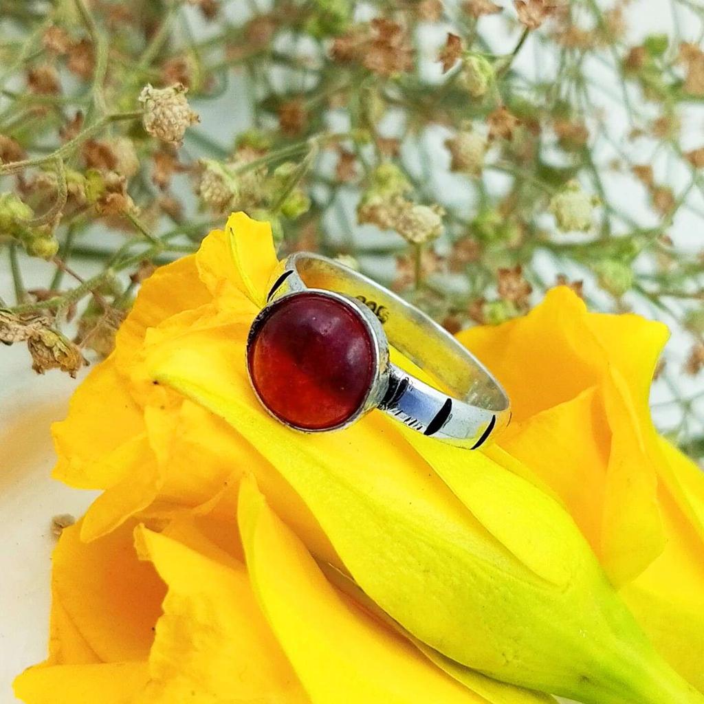 Ювелирное кольцо с розовым рубином и драгоценным камнем из стерлингового серебра 925 пробы PQY-IJ13051