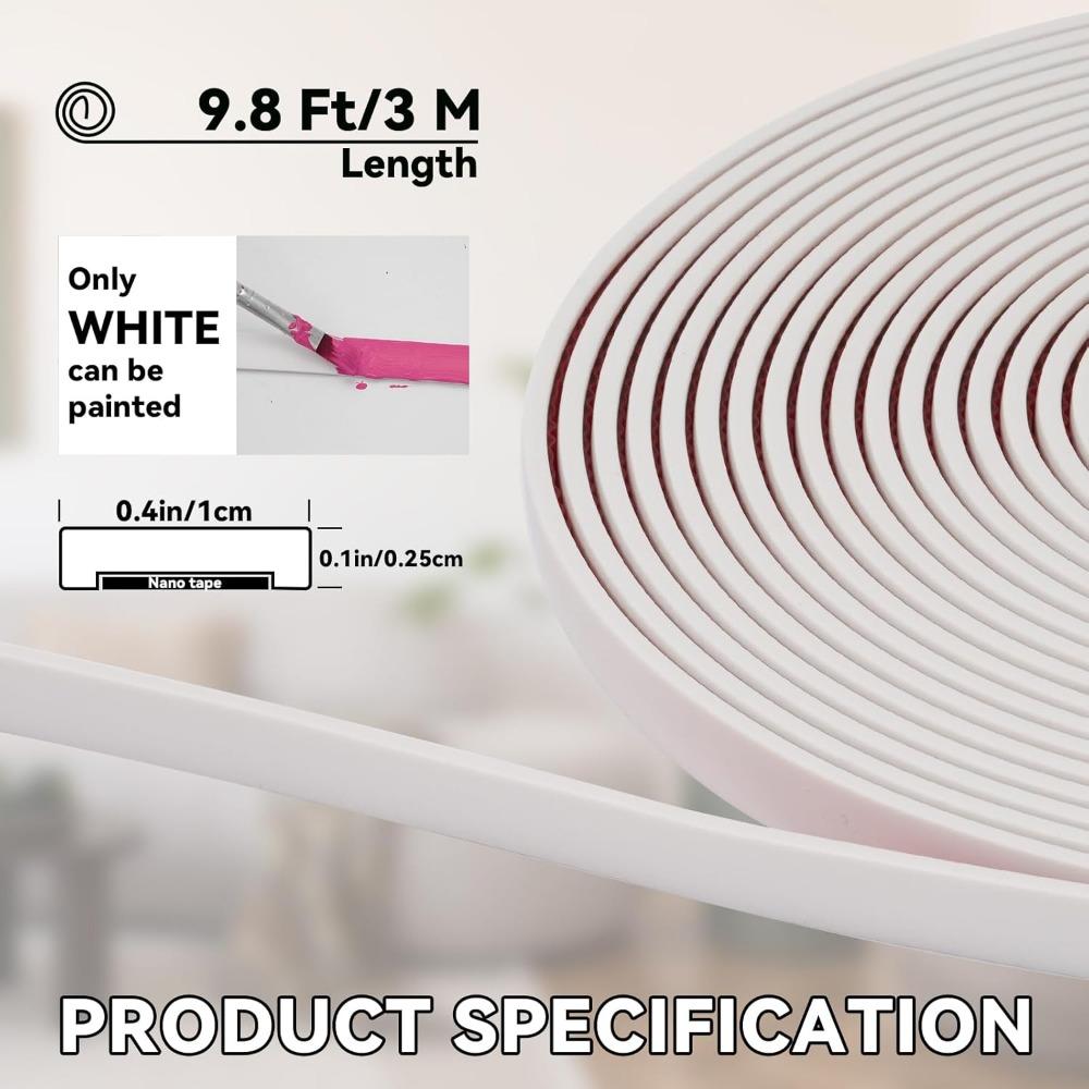 1 шт. самоклеящаяся настенная кромочная декоративная полоса, подходит для стены, кромки, бордюра, оконной рамы, задней панели плитки, плинтуса