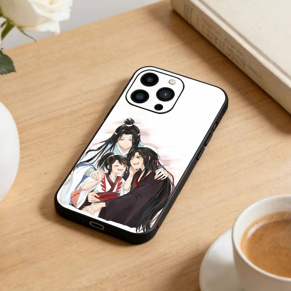 Чехол для телефона 'Грандмастер Демоническая Культивация' для iPhone 17, 16, 15, 14, 13, 12 Plus, Max, Мягкий Силиконовый Черный Чехол