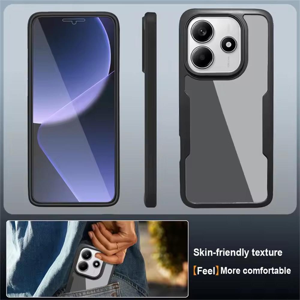 360 Full Cover Case For Xiaomi Redmi Note 14 13 12 11 10 9 Pro Plus For Redmi Note 12S 12C 13C 5G Screen Protection Phone Cover