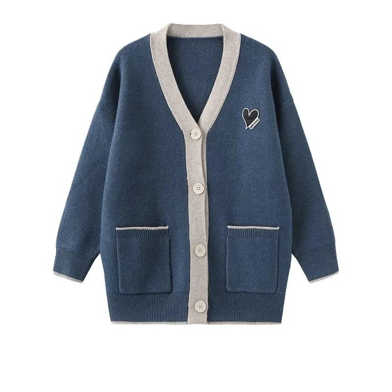 Вязаная куртка-кардиган, женская осенне-зимняя утолщенная теплая повседневная эластичная куртка-свитер, универсальная повседневная удобная куртка