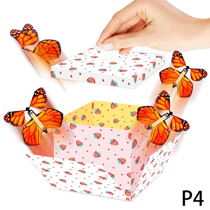 Surprise Flying Butterfly Explosive Gift Box Box Birthday Party Graduation Ceremony Year Blessing Easy Installation 2024