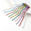 Lacquered Glass Bead Chains Jewelry Accessories Metal Bead ChainsBags Keys Pendants Tags and Chains