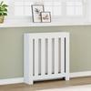 VidaXL White Radiator Cover 78x20x82 Cm Engineered Wood, Radiator Cap, Top Radiator Cover, Profile Radiator 852726