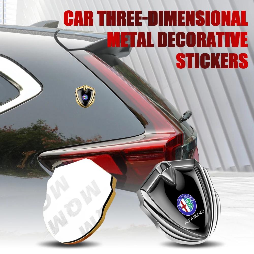 Car Sticker For Alfa Romeo 159 147 3D Metal Car Emblem Body Trunk Stickers Badge Decoration Decal For Alfa Romeo 147 156 159 GiuAZ9