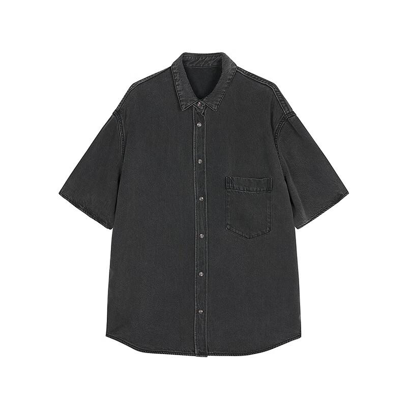 JNBY Loose Fit Short Sleeve Lyocell Twill Shirt