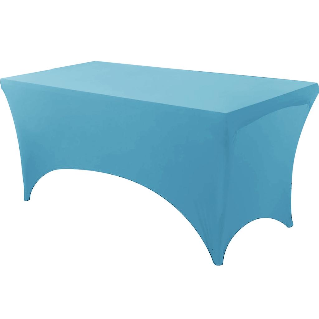 Скатерть спандекс плотно облегающая моющаяся и устойчивая к складкам стрейч прямоугольная для патио мероприятия свадебных вечеринок чехол на стол