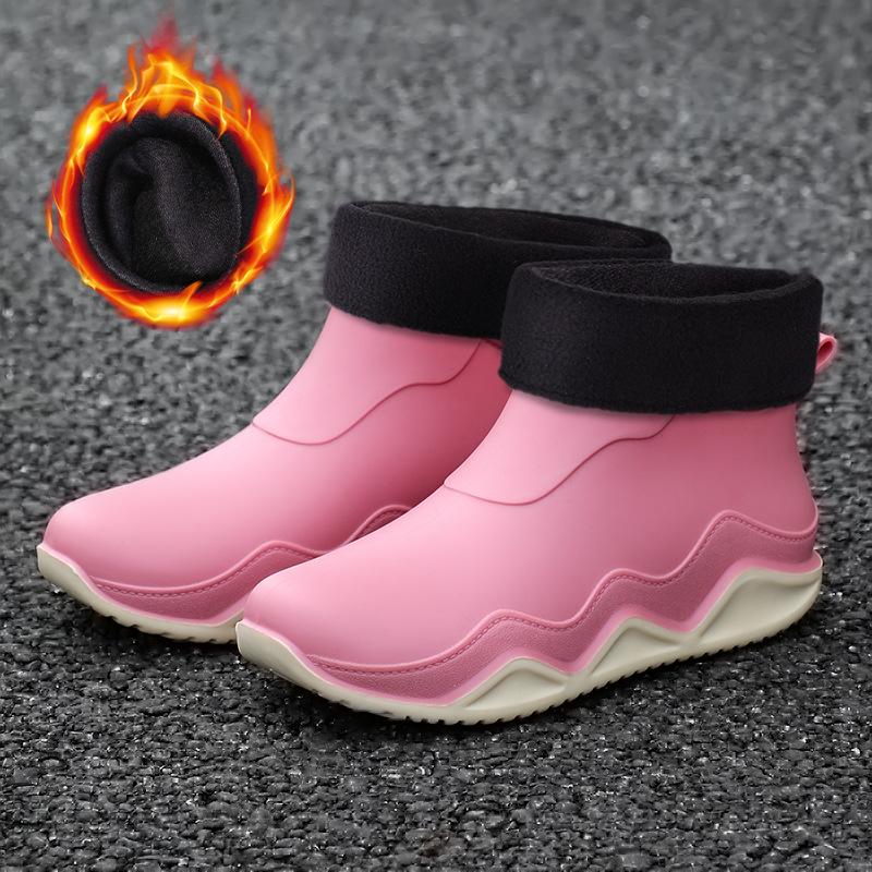 Зима Осень Весна Лето Теплый Мех Дождевая Обувь Мужчины Женщины Противоскользящая Износостойкая Дождевая Вода Забродные Рыбацкие Сапоги