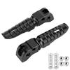 1 Pair Aluminum Alloy Rear Foot Peg Motorcycle Modification Accessory Fit for 125 250 300 RC200 390 2014+(Black )