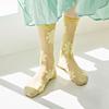 Прозрачные блестящие носки с цветочным узором fashion socks rssw026