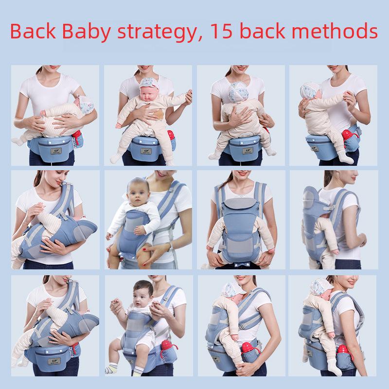 Многофункциональная переноска для младенцев с отделением для хранения вещей, табуреткой на талии, горизонтальная поддержка