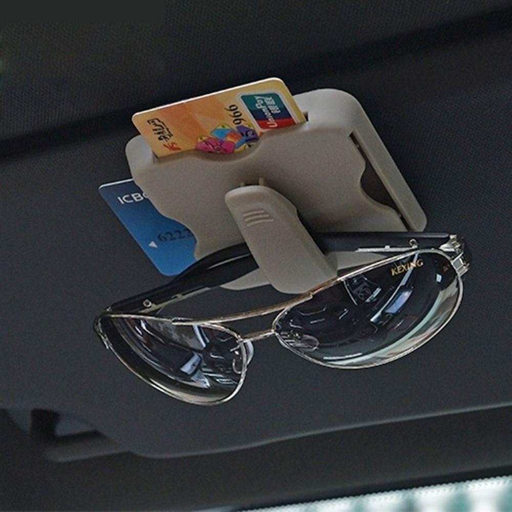 Ticket Holder Sunshade Organizer Storage Organizer Eyeglass Clip Sun Louver Bag Sunglasses Case