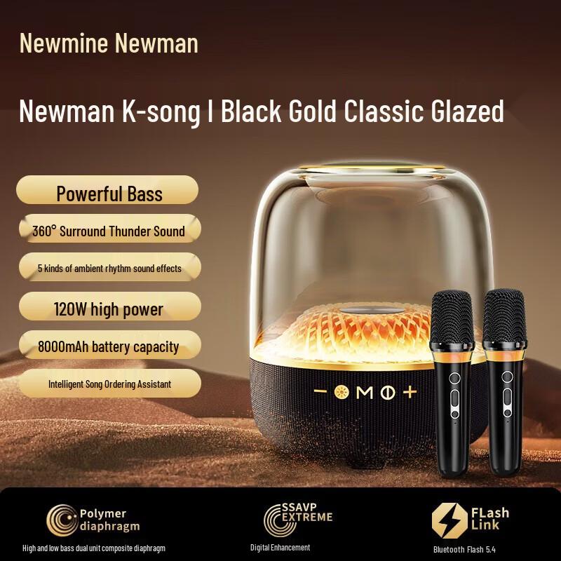 Newmine MC77 KTV Bluetooth Speaker CN plug (adapter included) (CN version)