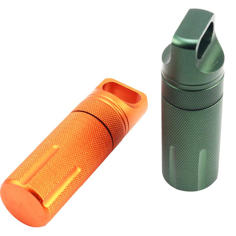 Ящик для хранения вещей для выживания, портативный флакон с лекарствами, контейнер для хранения аварийных инструментов, водонепроницаемый, для повседневного использования, алюминиевый