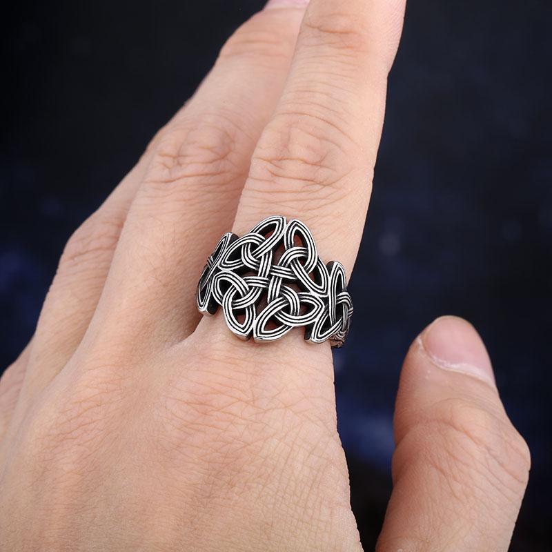 Кольца Viking из нержавеющей стали 316L для мужчин, скандинавские кельтские узлы, полированные, винтажные, подарок для парня, модные