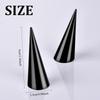 6PCS Single Finger Rings Showcase Stand Acrylic Crystal Ring Holder Acrylic Ring Display Jewelry Holder Wedding Display Cone Support for Jewelry