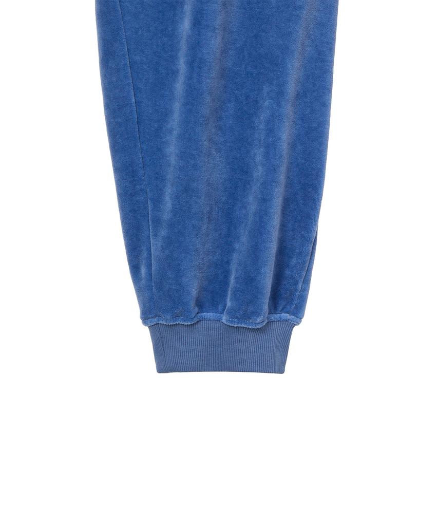 DEINET Rose Typo Capri Jogger Pants In Blue