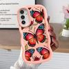 Красный Синий Чехол-Бабочка для Samsung Galaxy A14 A15 A12 A13 A21s A16 A52 A11 Мягкий Чехол для Телефона A33 A03 A04 A06 A53 A23 A05 A22